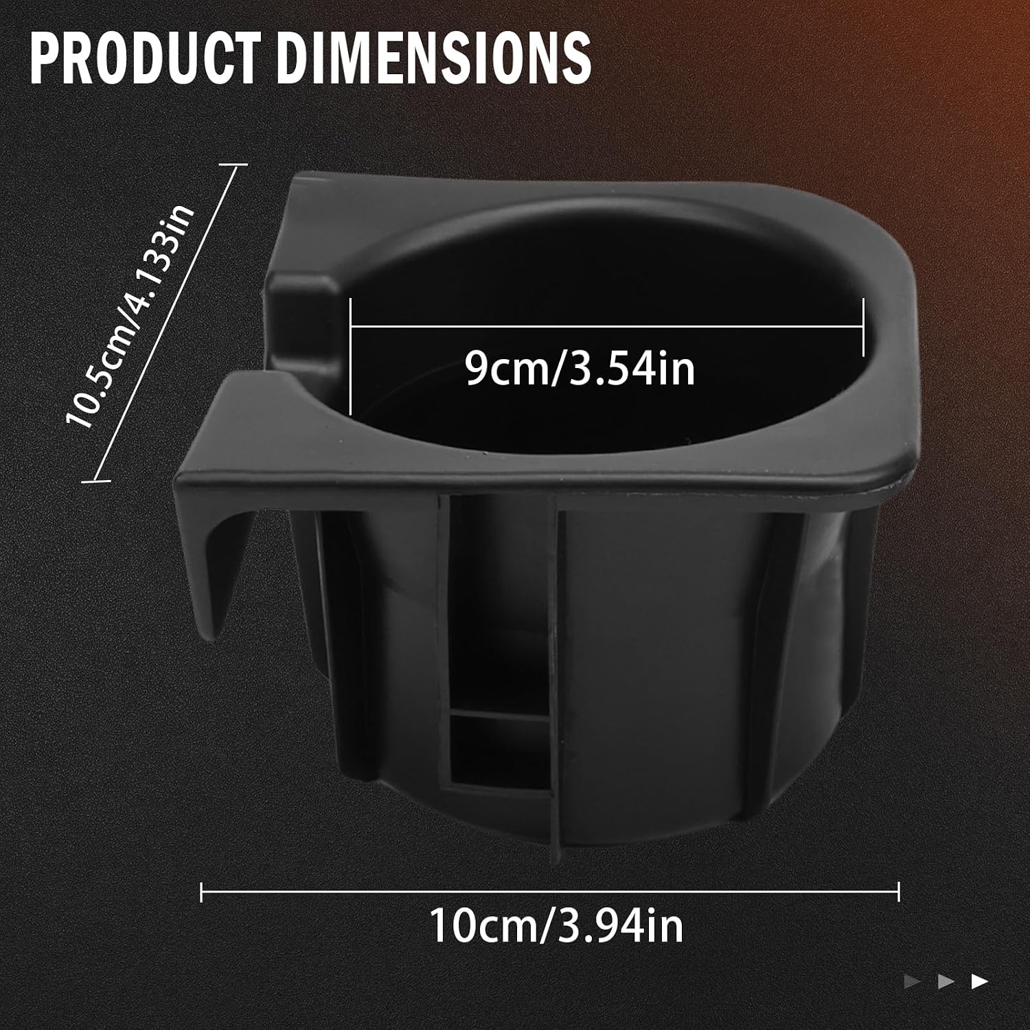 Center Console Cup Holder Compatible with 2005-2017 Tacoma Cup Black Holder Inserts 66991-04012 66992-04012