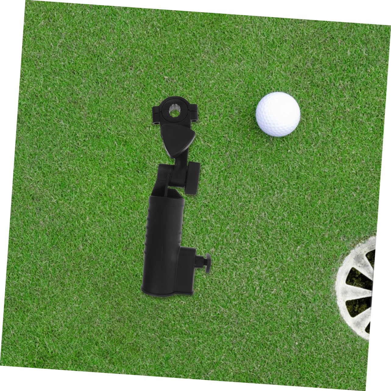 ERINGOGO 2 Piezas paragüero de Golf Carro Paraguas Soporte paragüero para Carrito de Golf Abrazadera del sostenedor Abdominales Negro