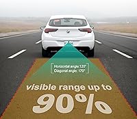 Vista 2 de Cámara de respaldo con ángulo de visión amplio de 170 grados, impermeable IP68, placa de matrícula de alta definición para mini automóvil