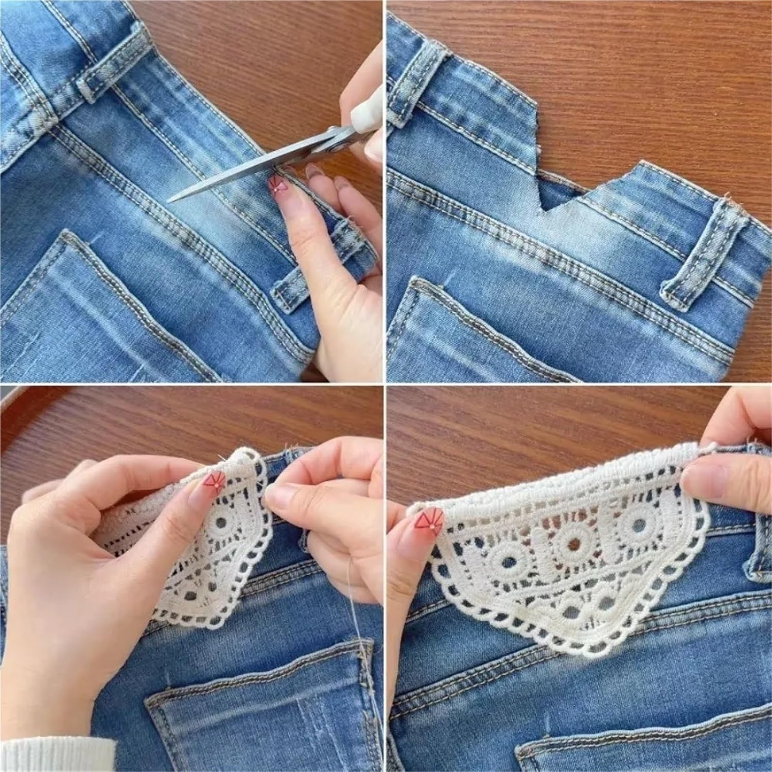 50Pcs Cotton Jeans Waist Expander Adjustment Band - Comfortable and Durable Garment Accessories for Pants and Trousers(ColorB)