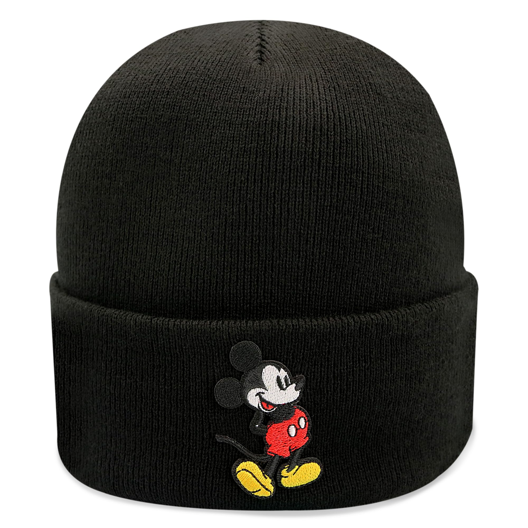 Mens Disney Mickey Mouse Knit Light Winter Beanie Hat for Men