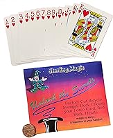 Vista 1 de Ted's Sterling Magic Bicicleta Svengali Deck Trick en Red Back, Corazones Traje, Elige Tu Tarjeta de Fuerza (ocho)