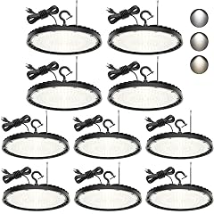 10 Pack LED High Bay Light 150W 120W 90W Adjustable UFO High Bay LED Lights 4500K 5000K 5700K