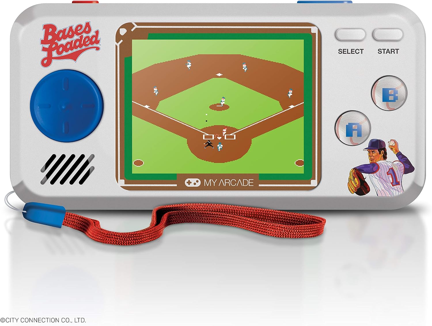 My Arcade Bases Loaded Pocket Player - Collectible Handheld Game Console with 7 Games (DGUNL-3278)