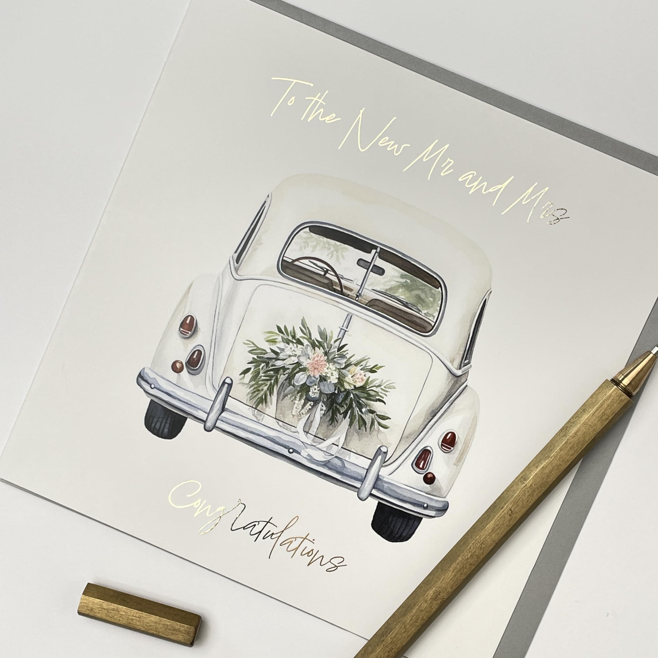 Old English Co. Fun Engagement Greeting Card For Couple - Funny Wedding