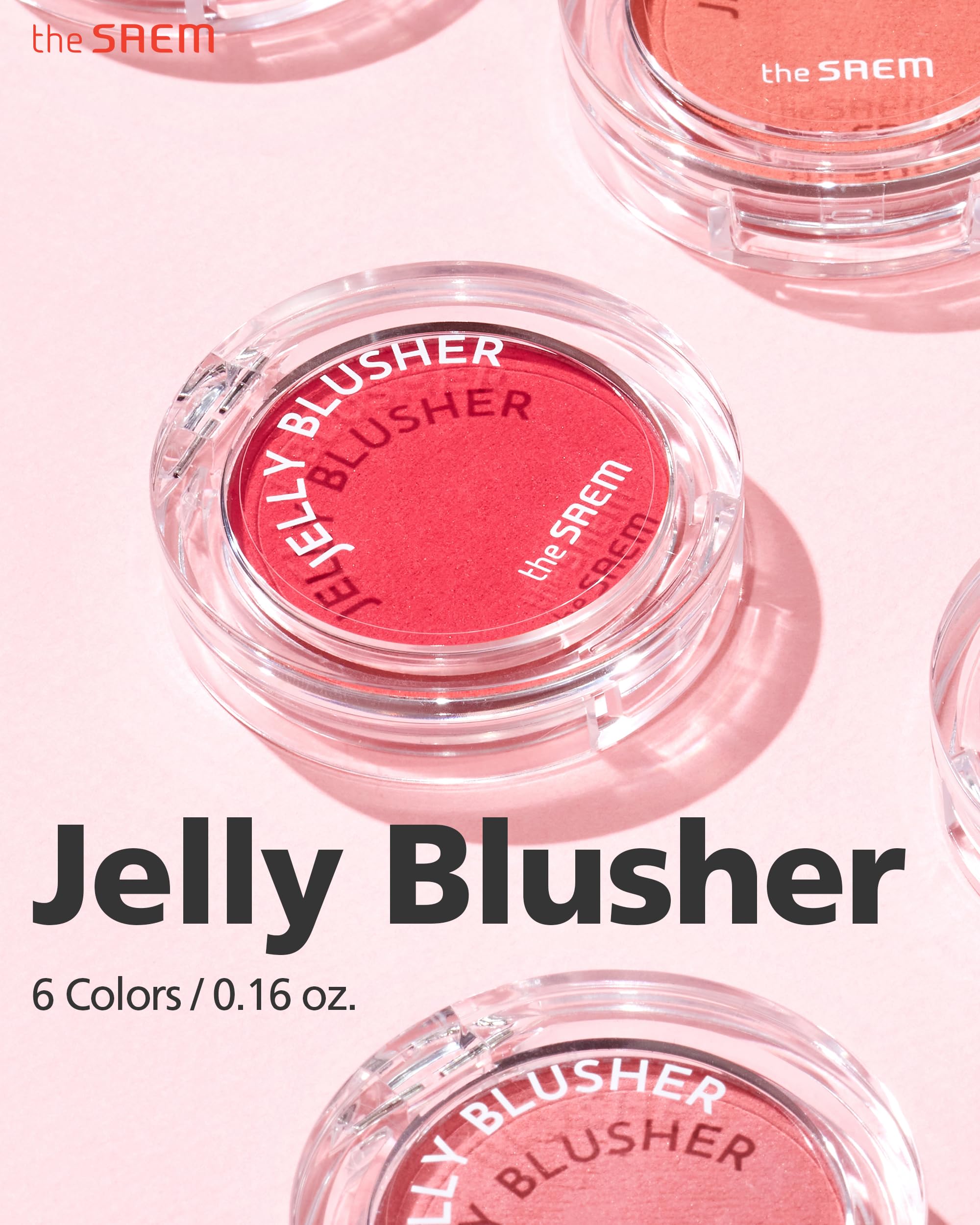 Amazon.com : THESAEM Jelly Blusher - PK02 Scarlet Pink Clear Red