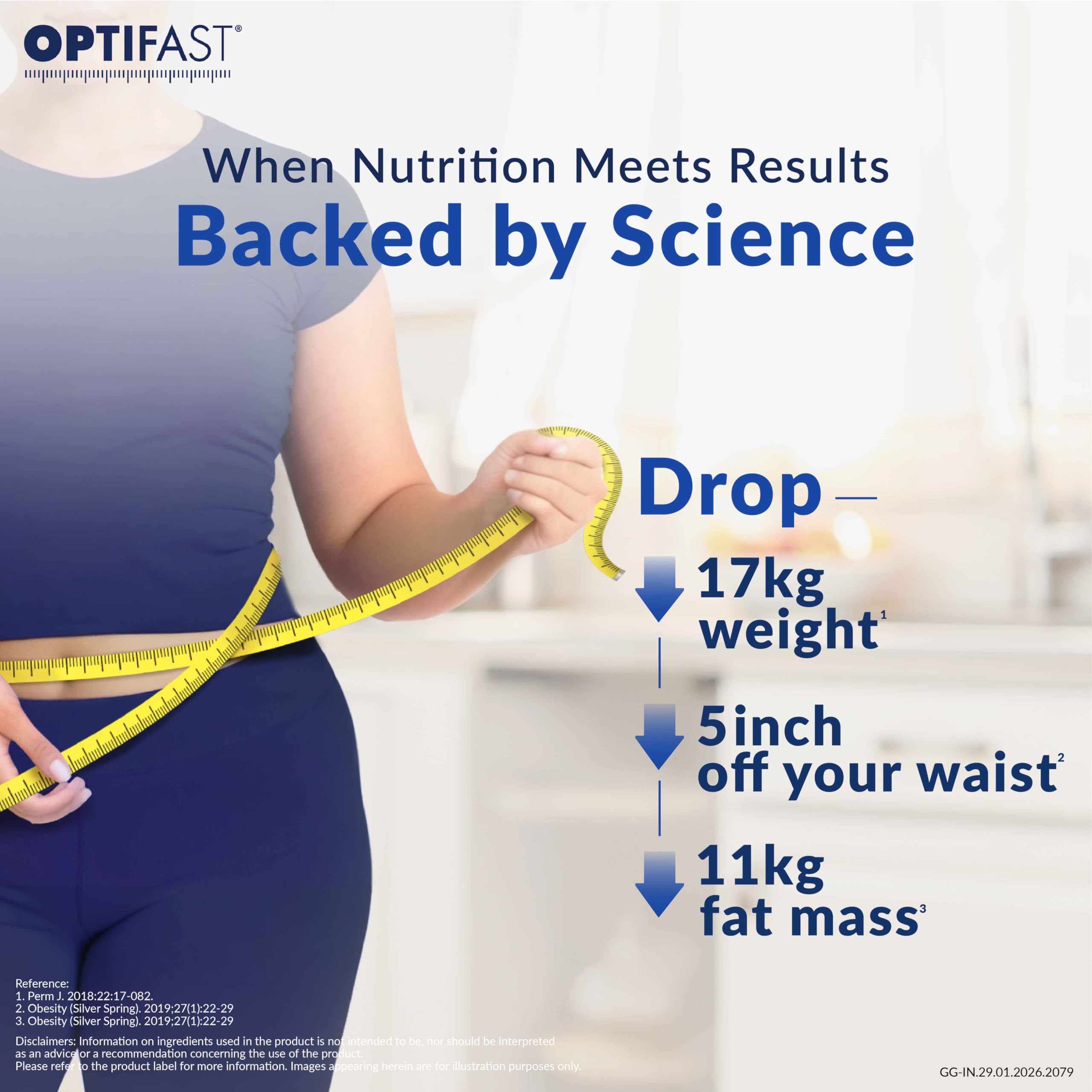 Nestlé Optifast Weight Management Shake | Vanilla Flavour | Scientifically Designed Weight Loss Diet | Meal Replacement Shake for Weight Loss | 400 G Jar 3
