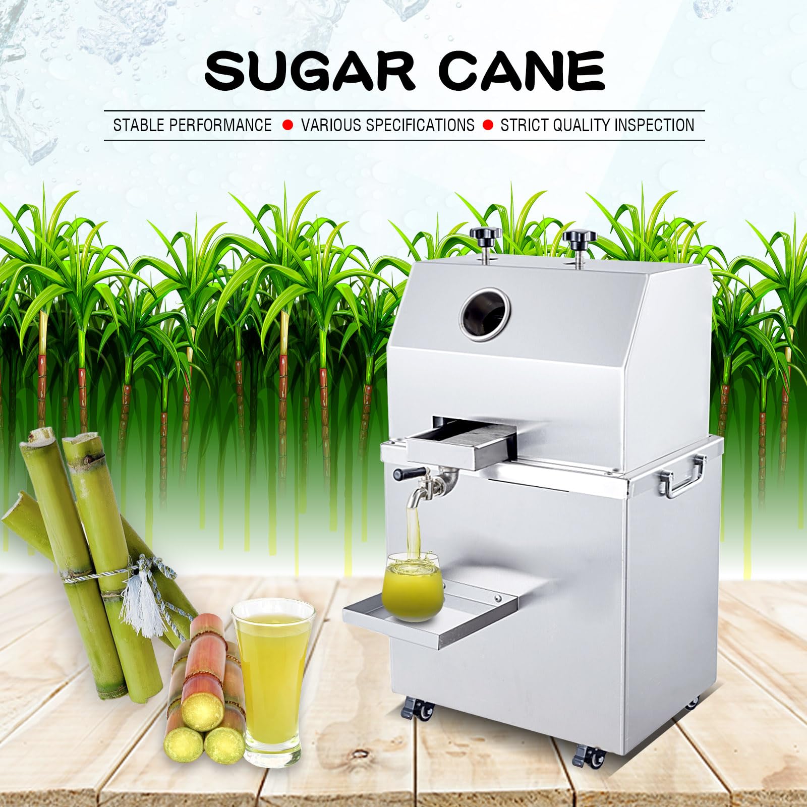 Kolice Commercial Large Capacity Electric Sugarcane - Detailed View