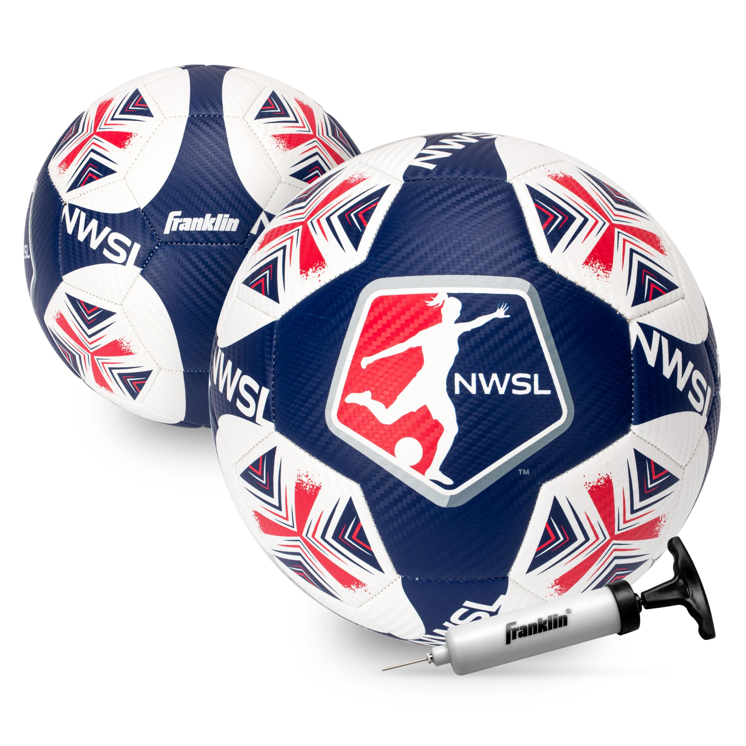 Franklin Sports NWSL Team Soccer Balls - Palloni da calcio per bambini e adulti, per ragazzi e ragazze, ufficiali NWSL Team, disponibili nelle misure ufficiali 5 o mini 1