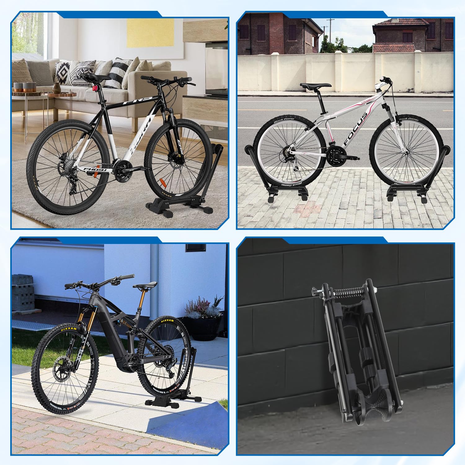 Soporte para bicicleta montado en aluminio