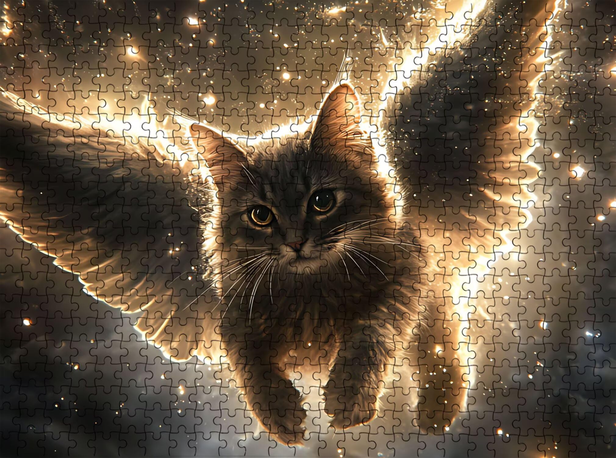 Puzzle 6000 Pezzi Classici, Puzzle gatto sogno-2 179 x 105 cm, Gioco Educativo e Antistress in Legno con Poster Incluso, Ttività DIY per Famiglia, Regalo per Appassionati, Decor Parete Casa, f0-692