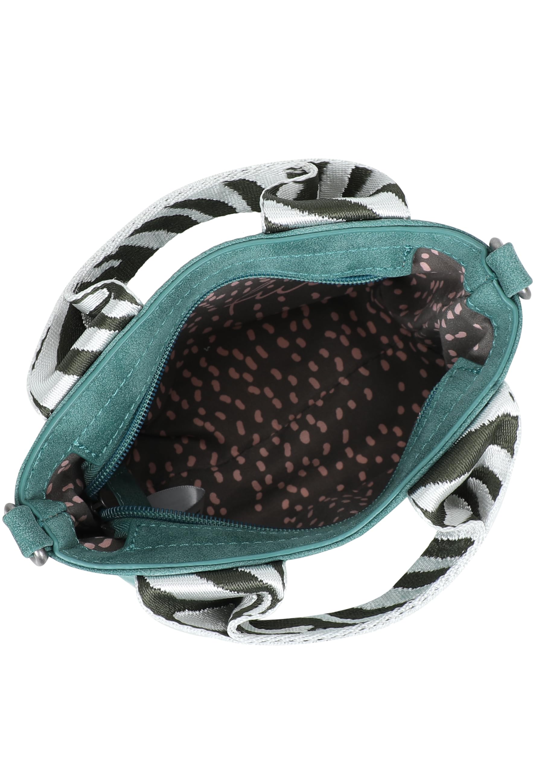 Fritzi Bini Umhängetasche Kunstleder Damen Crossbody Handtasche Festival City vegan verstellbarer Webbing-Gurt 15,5 x 20 x 7 cm – Schwarz, Grün, Pink, Beige, Gelb