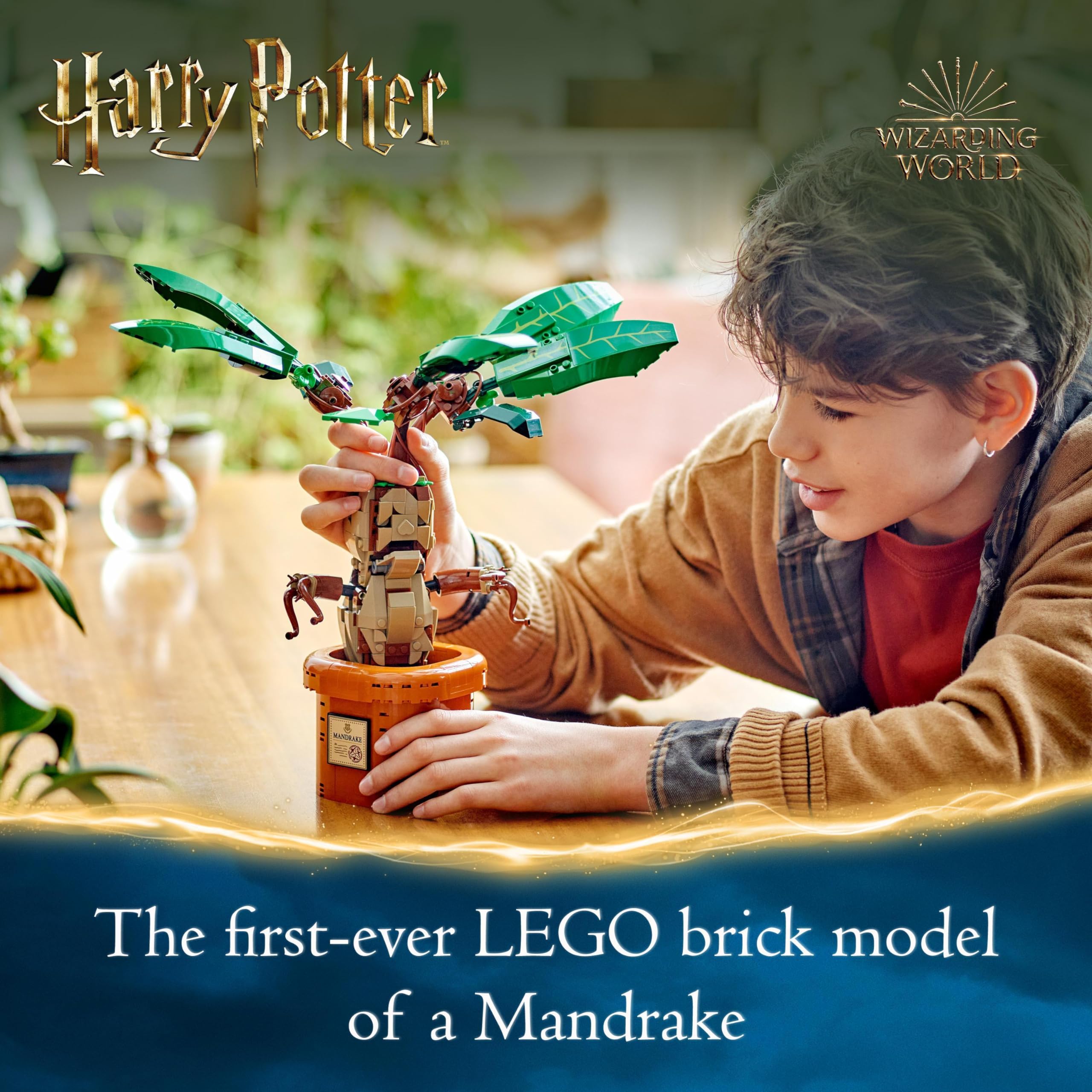 LEGO Harry Potter Mandrake Plant Toy Figure and Pot, Magical Set, Wizarding World Gift Idea for Girls Boys and Fans - Image 3