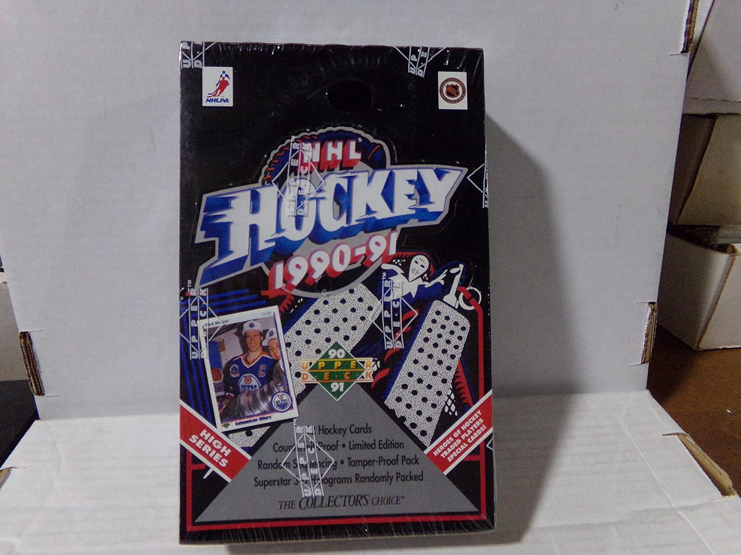 1990-91 1991 Upper Deck Hockey Wax Pack Box Low Series Set