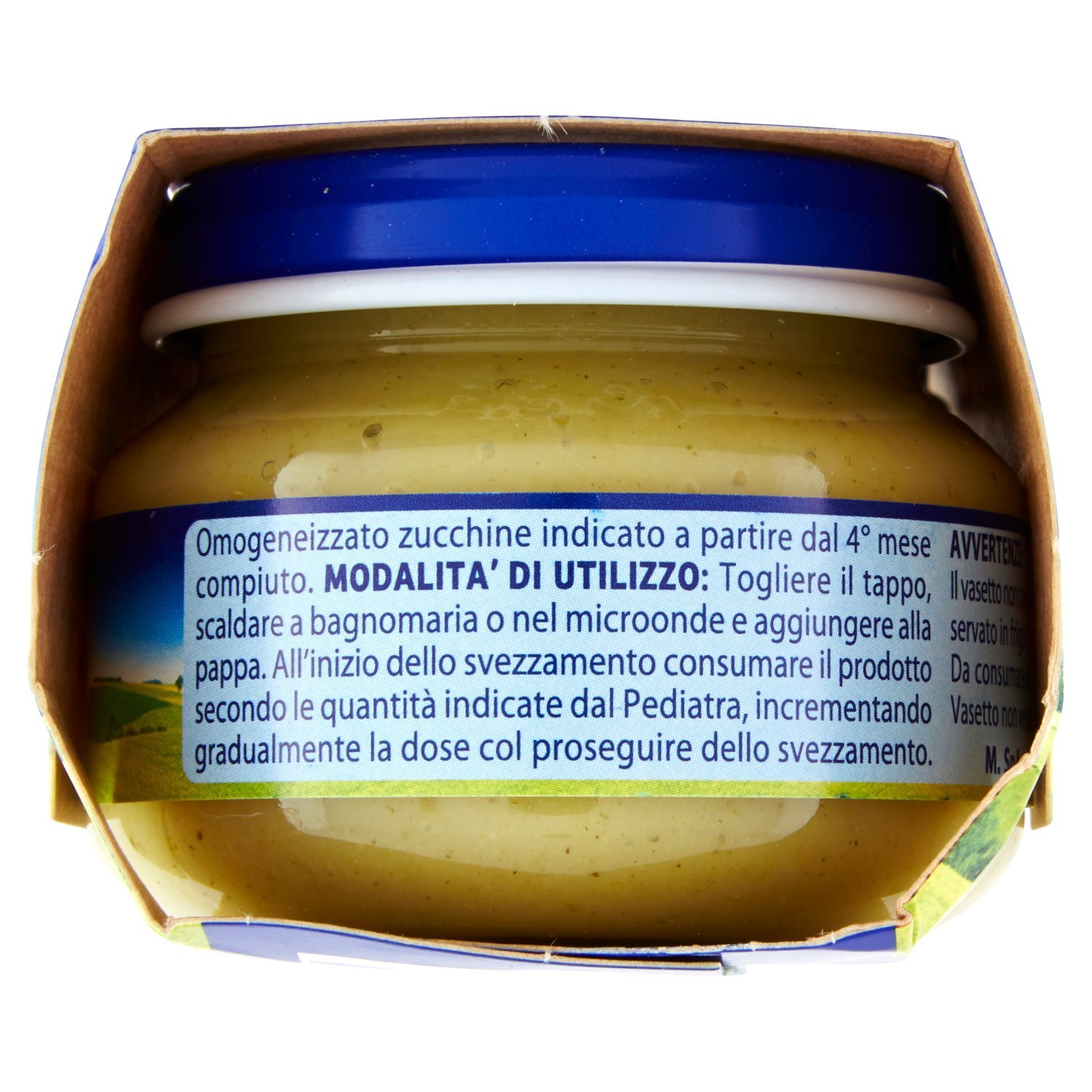 Mellin Omogeneizzato alle Zucchine - 12 confezioni da 2 pezzi da 80 g [24 pezzi, 1920 g]