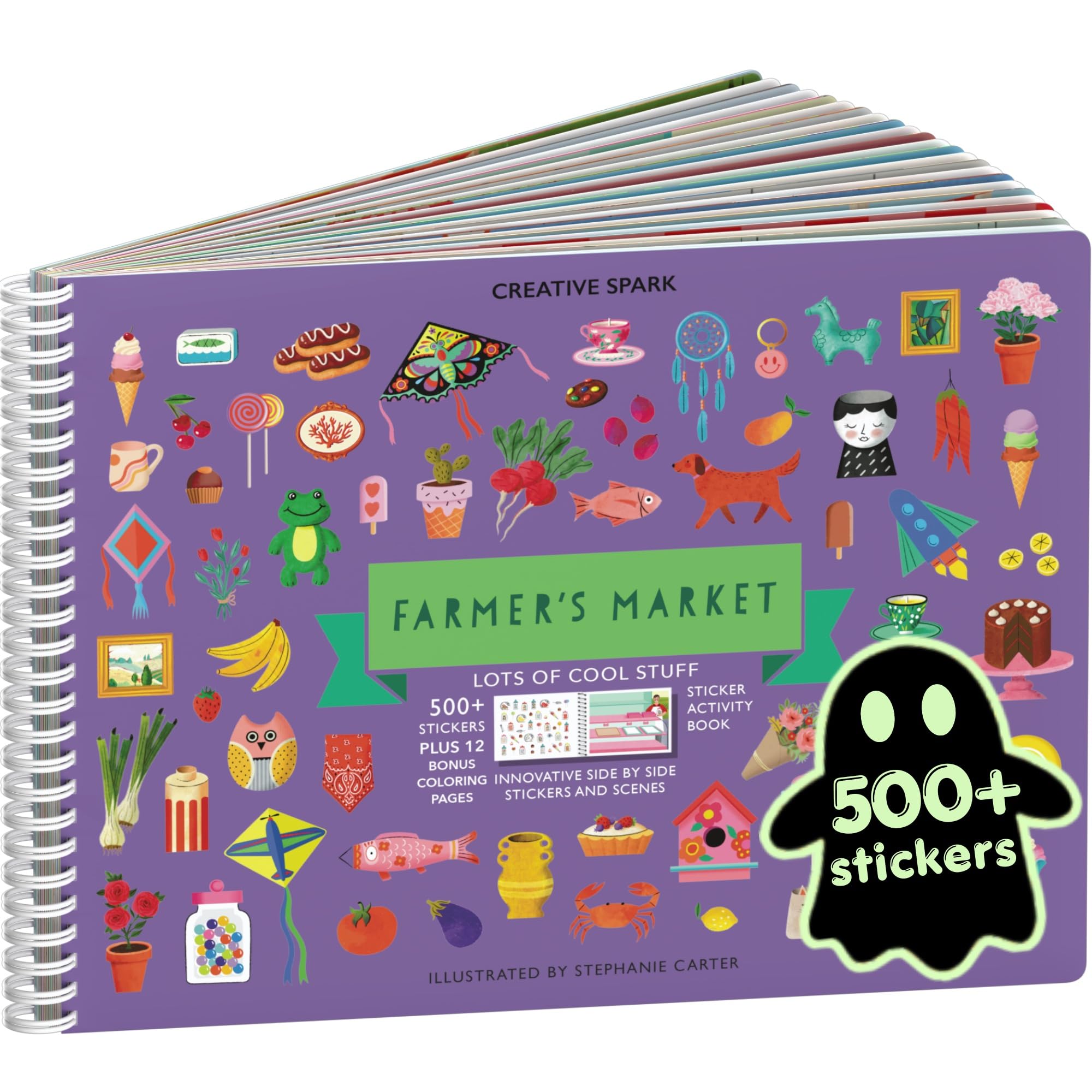 Cupkin Farmer's Market Coloring &amp; Sticker Activity Book | 500+ Stickers