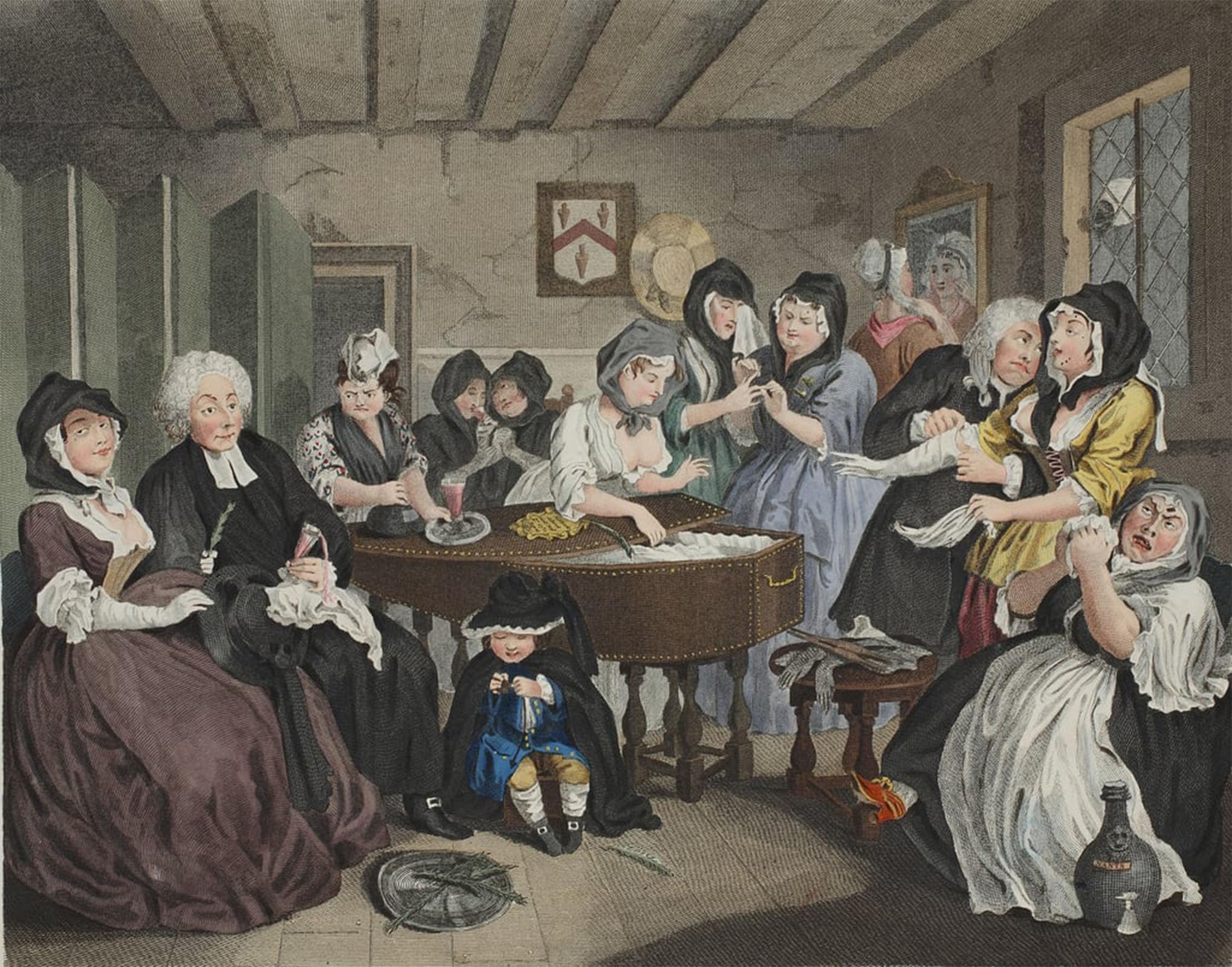 Tableaux Portrait Hogarth pour la Décoration de la Chambre à Coucher
