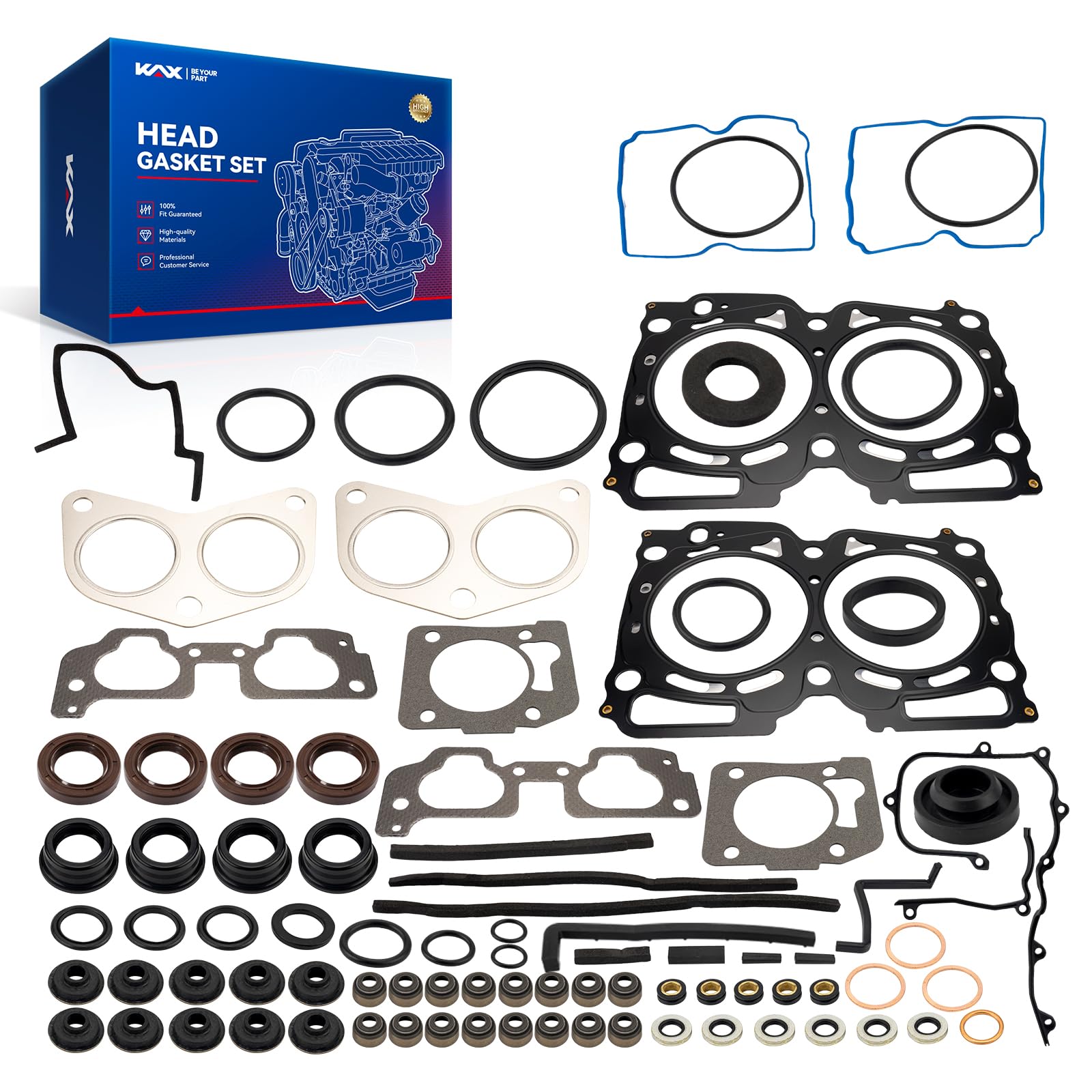 KAX Head Gasket Set for Subaru Forester 2003-2010 2.5L, Forester 1999-2002