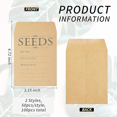 Miniatura 9 de Paquete de 150 sobres de ahorro de semillas, sobres de papel pequeños para semillas, mini sobres, sobres de monedas, sobres de llaves, sobres de