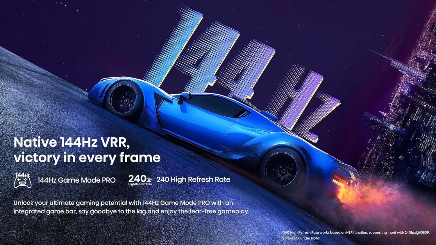 Hisense 55 Inch QLED 4K Smart TV, 144Hz VRR, AI Picture, Dolby... - view 6