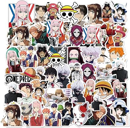 Amazon Co Jp 日本のアニメミックスステッカー 人気クラシックアニメステッカー 50枚 防水ビニールデカール バンパー 車 コンピュータ スクラップブック ギター 荷物 スケートボード かわいい美的マンガ ギフト 漫画ファンに パソコン 周辺機器