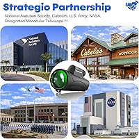 Vista 7 de Asacam® Telescopio monocular de 80 x 100 de alta potencia para smartphone monoculares HD para adultos con adaptador/trípode para observación