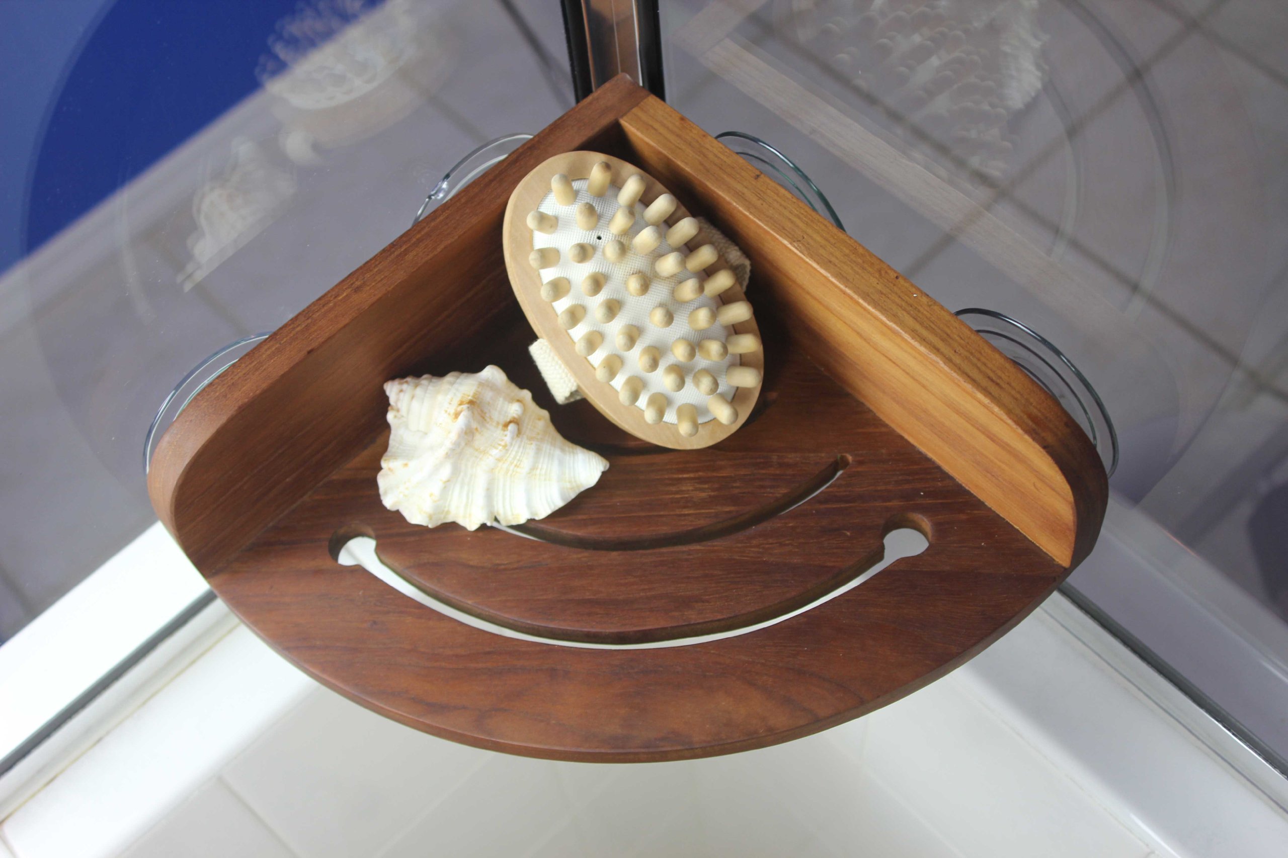 Buy AquaTeak The Original Kai Corner Teak Shower Shelf Online at