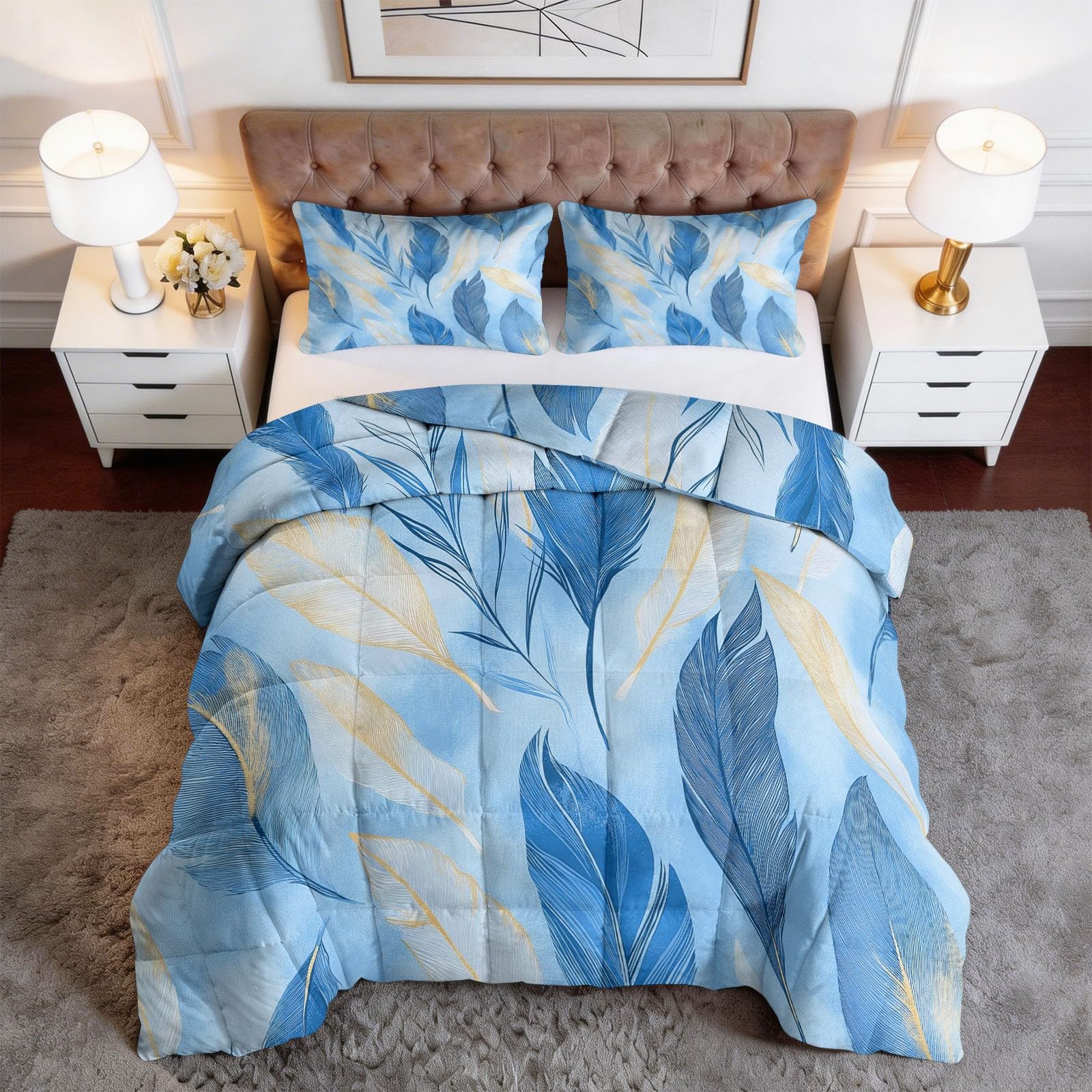 Edredón doble de 7.5 tog reversible y lavable para mantener tu cama impecable y cómoda.