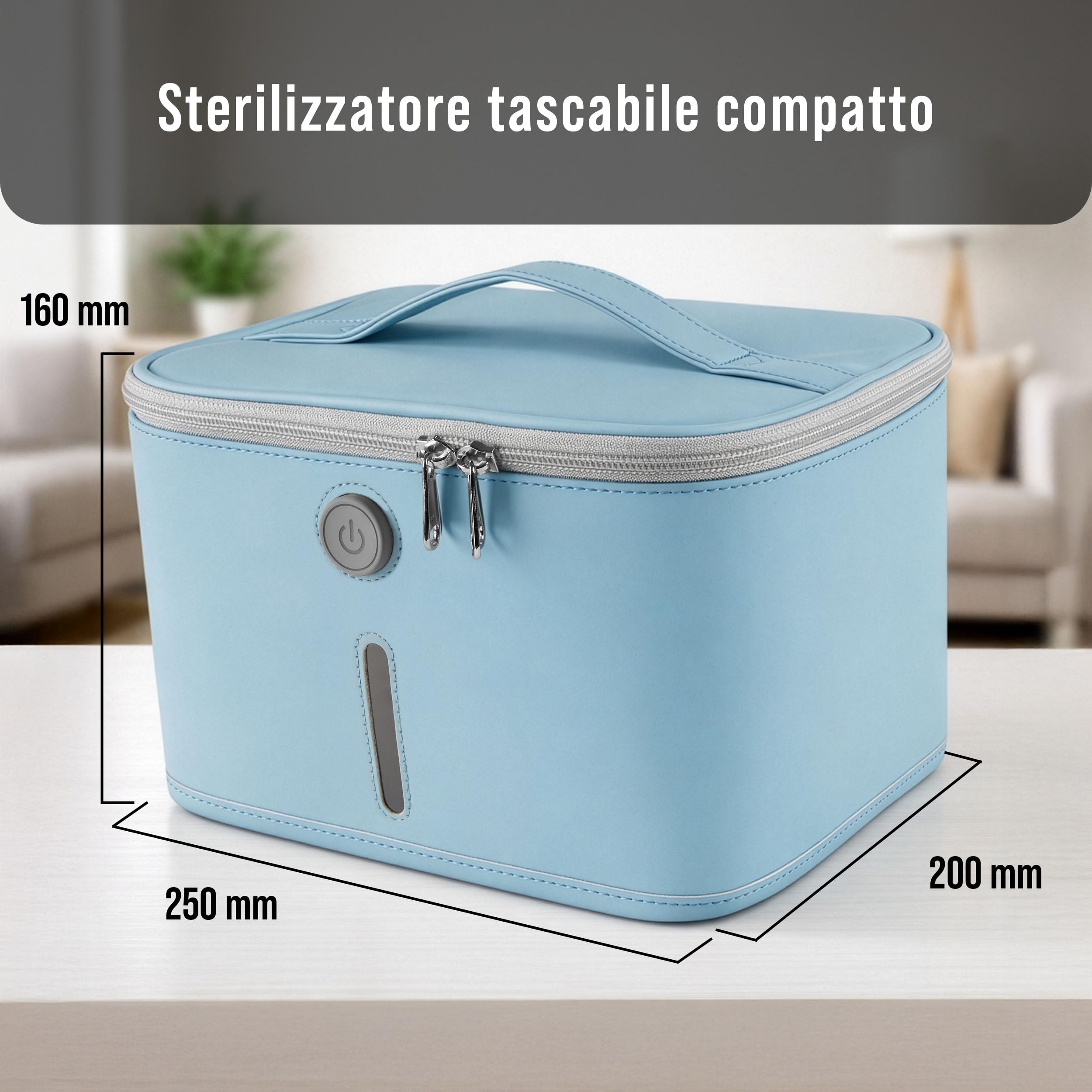 Pulox Borsa di disinfezione UVC - Sterilizzatore UV portatile per una sterilizzazione rapida al 99,9% in 3 minuti