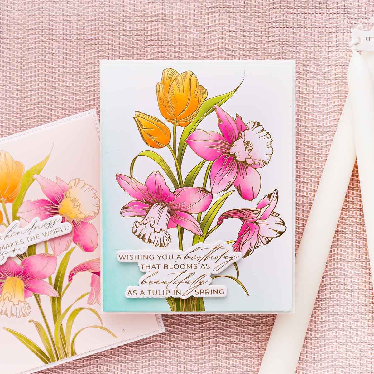 Spellbinders BP-359 Tulips and Daffodils Press + Foil Plate by Yana Smakula