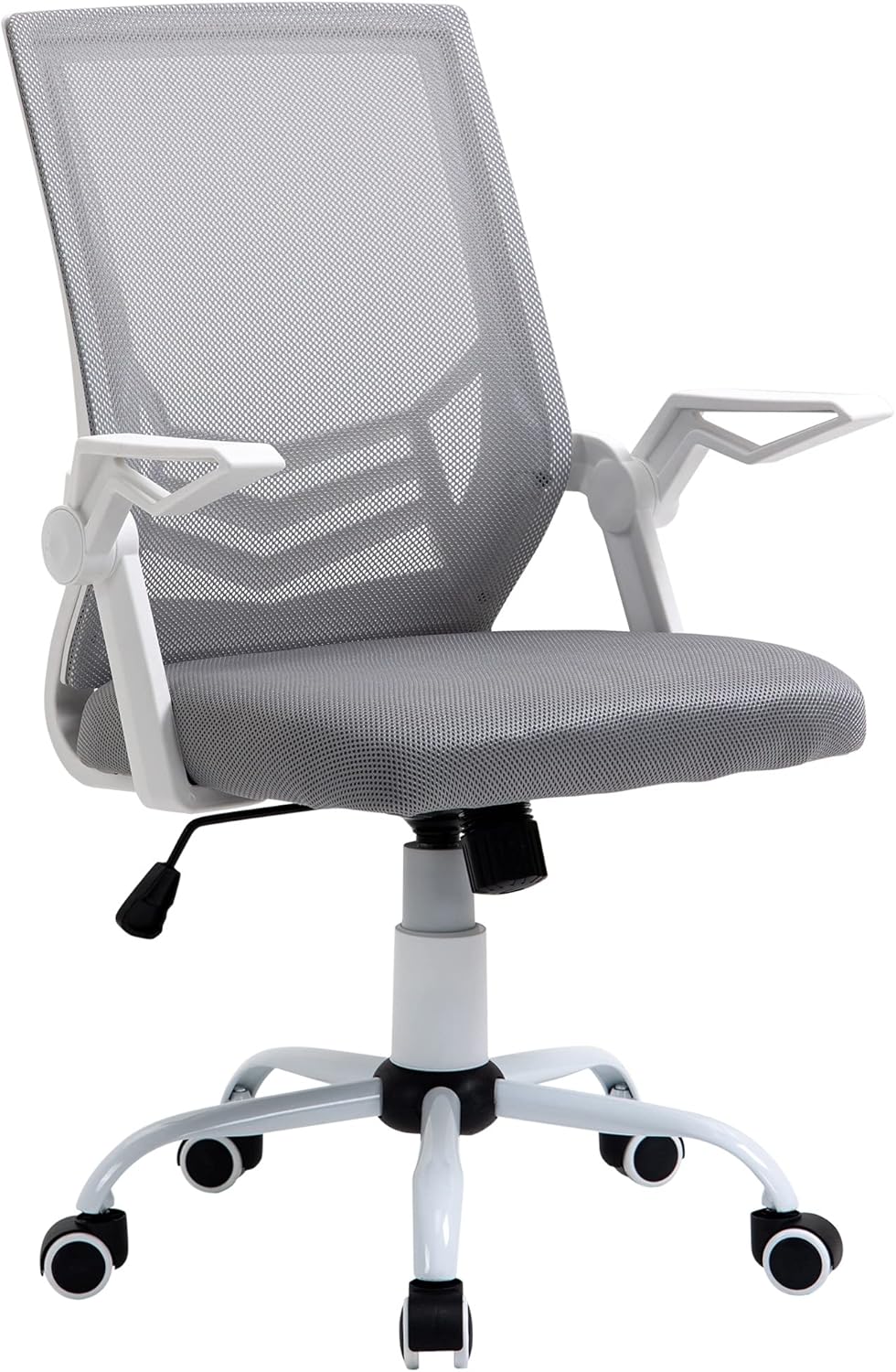 Vinsetto Office Chair, Ergonomic Desk Chair with Flipup Arm and Lumbar