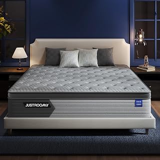 King Mattress Firm 14 Inch Hybrid Mattress with Gel Memory Foam, Cooling Ice Silk Top, Mattress in a Box, Back Pain Relief, Individual Pocket Spring, Fiberglass-Free, CertiPUR-US Certified - Amazon product rated Grade A