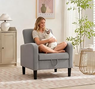 14 Colourful Living Room Ideas for Fun Bright Creative Style 41 Sofa Accent Chair,Modern Living Room Chairs with Spacious Hidden Storage...