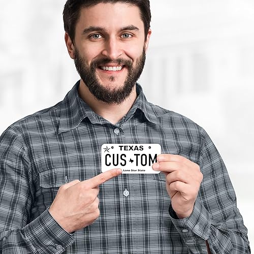 Miniatura 3 de Mini matrícula, placas personalizadas, personalizadas para automóvil, bicicletas, cuatrimoto, automóvil de niños, carrito de golf, Jeep, 2 x 4