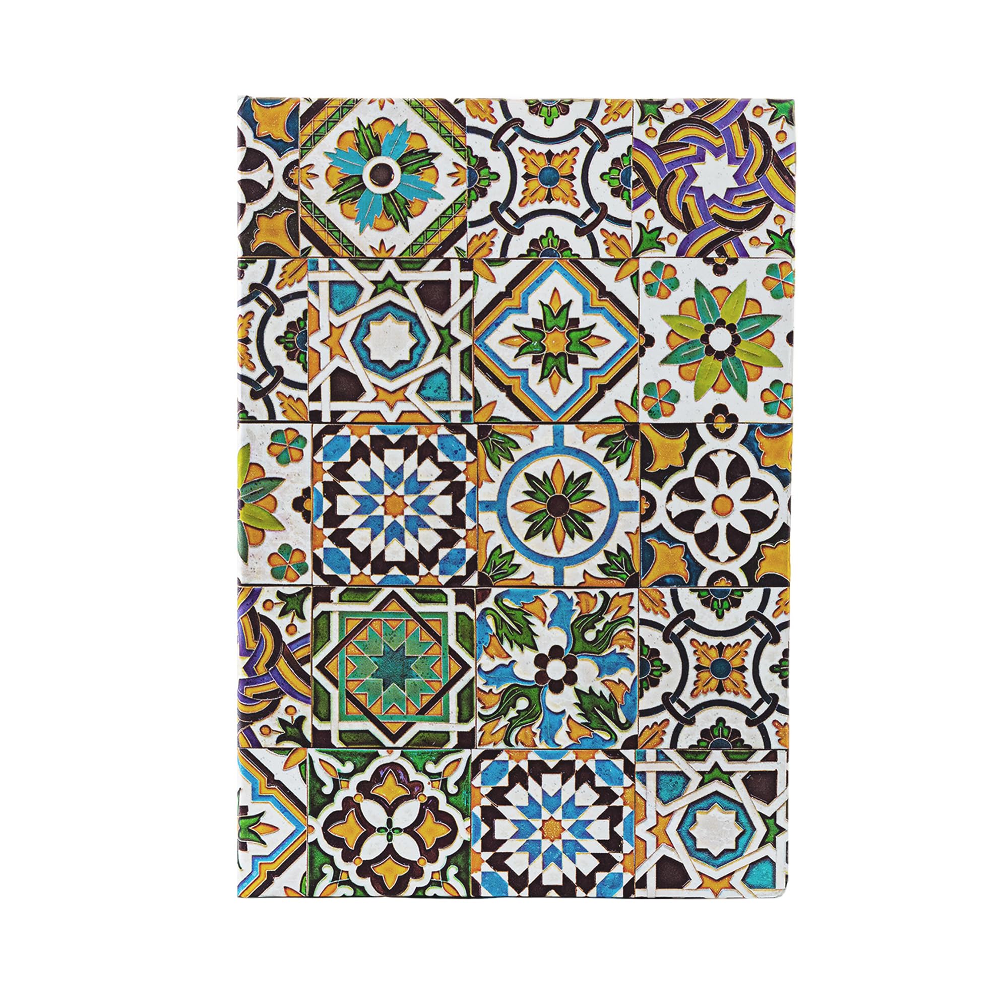 Porto (Portuguese Tiles) Midi Dot-Grid Hardback Journal (Elastic Band Closure): Midi | Dot Grid | Elastic Band