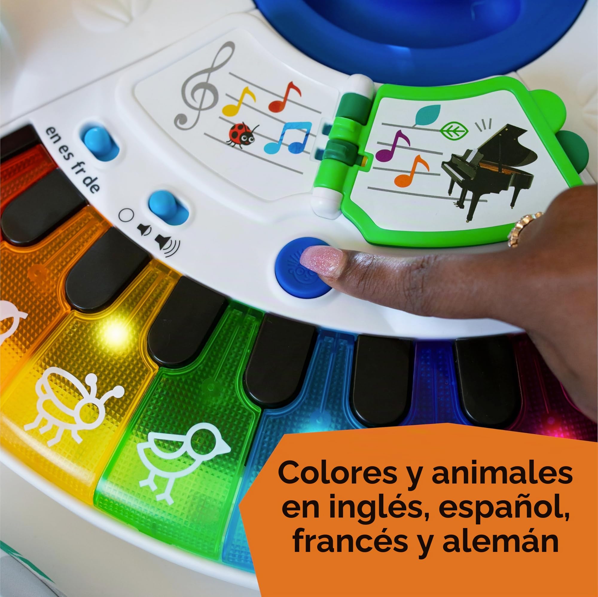 Baby Einstein, Centro y Mesa de Actividades Around We Grow, Andador Evolutivo, Estación de Juguetes Extraíble, Multilingüe, Asiento Gira 360°, Altura Ajustable, a partir de 6 meses