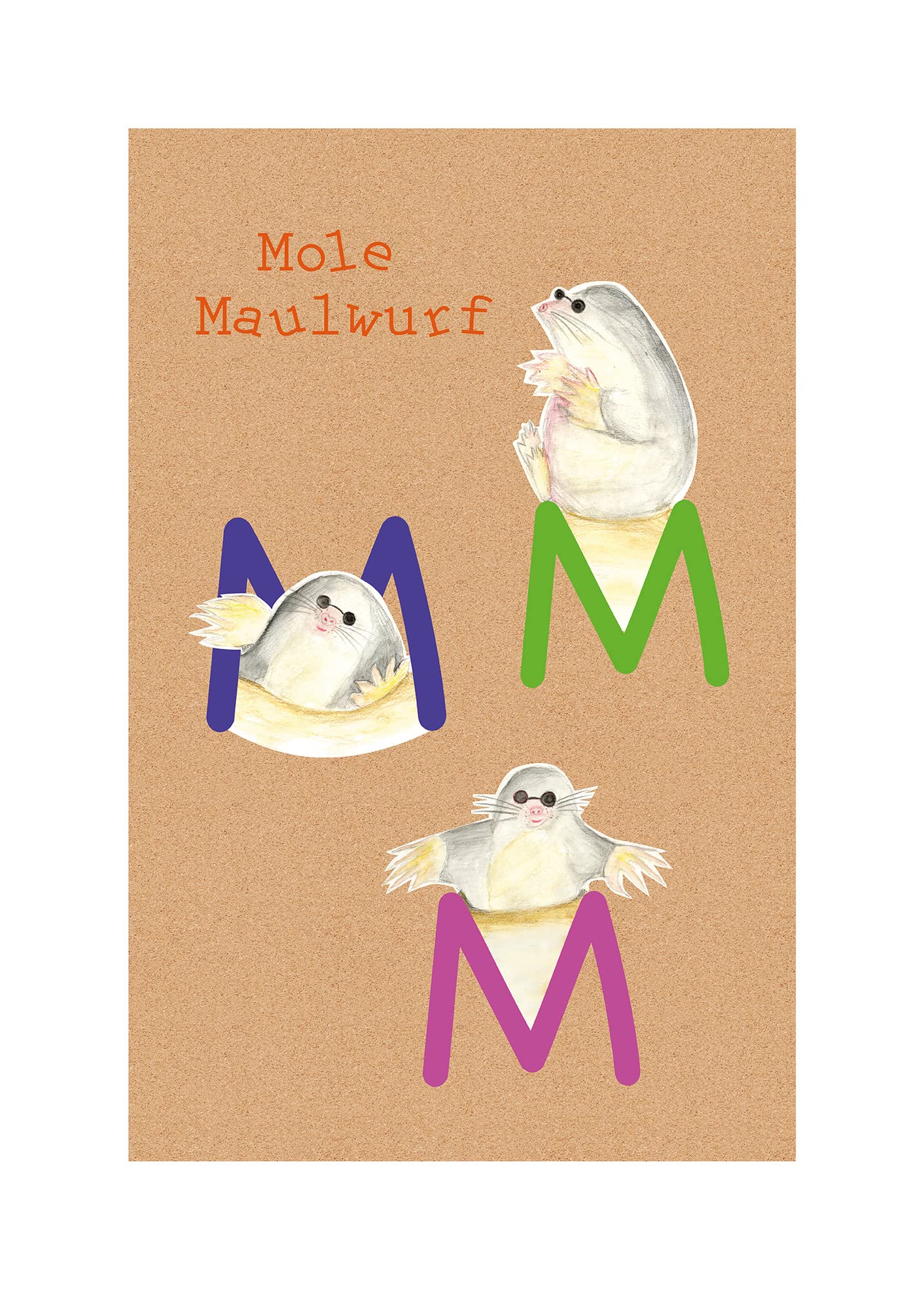 Komar poster ABC Animal M 50x70cm de Pure Boutique pour décorer une chambre d'enfant