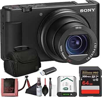 Amazon.com : Sony ZV-1 Digital Vlogging Camera Black (DCZV1/B