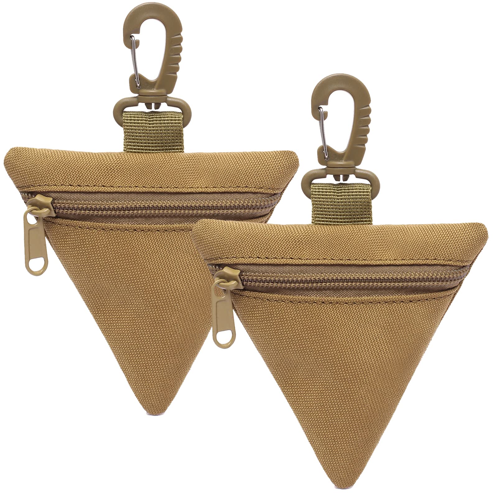 2 Packs Tactical EDC Pouches Compact Mini Military Molle Utility Pouch Accessories Organizer Bags Coin Purse Keychain Pockets Credit Card Holder for