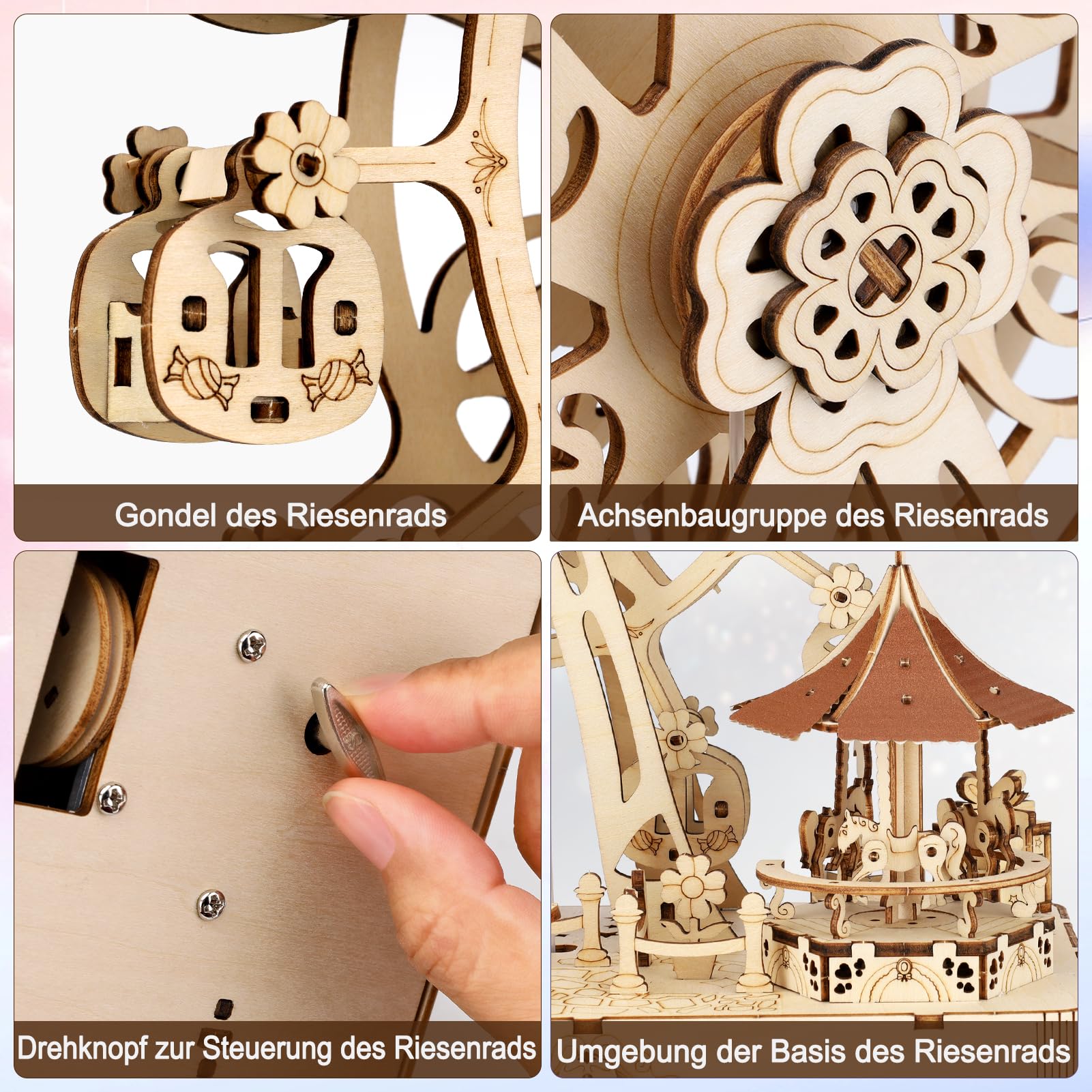 Rolife Puzzle 3D Maquette en Bois a Construire pour Adulte Kits de Rolife Puzzle 3D Maquette en Bois a Construire pour Adulte Kits de