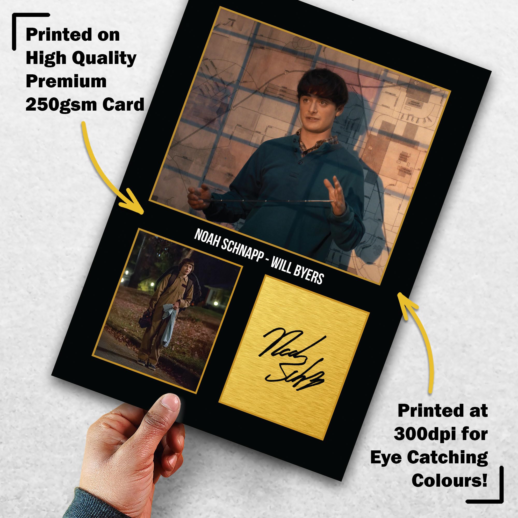 HWC Trading Noah Schnapp Stranger Things Will Byers Cadeaux Imprimé Signé Autographe Photo pour les fans d’émissions de télévision - A4 Impression Uniquement (ID-005216) - 4
