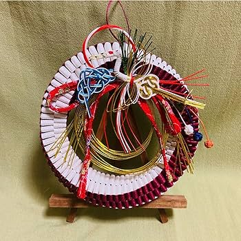 お正月リース♪No.1 Amazon.co.jp: リース お正月リース お正月飾り 花輪 正月飾り