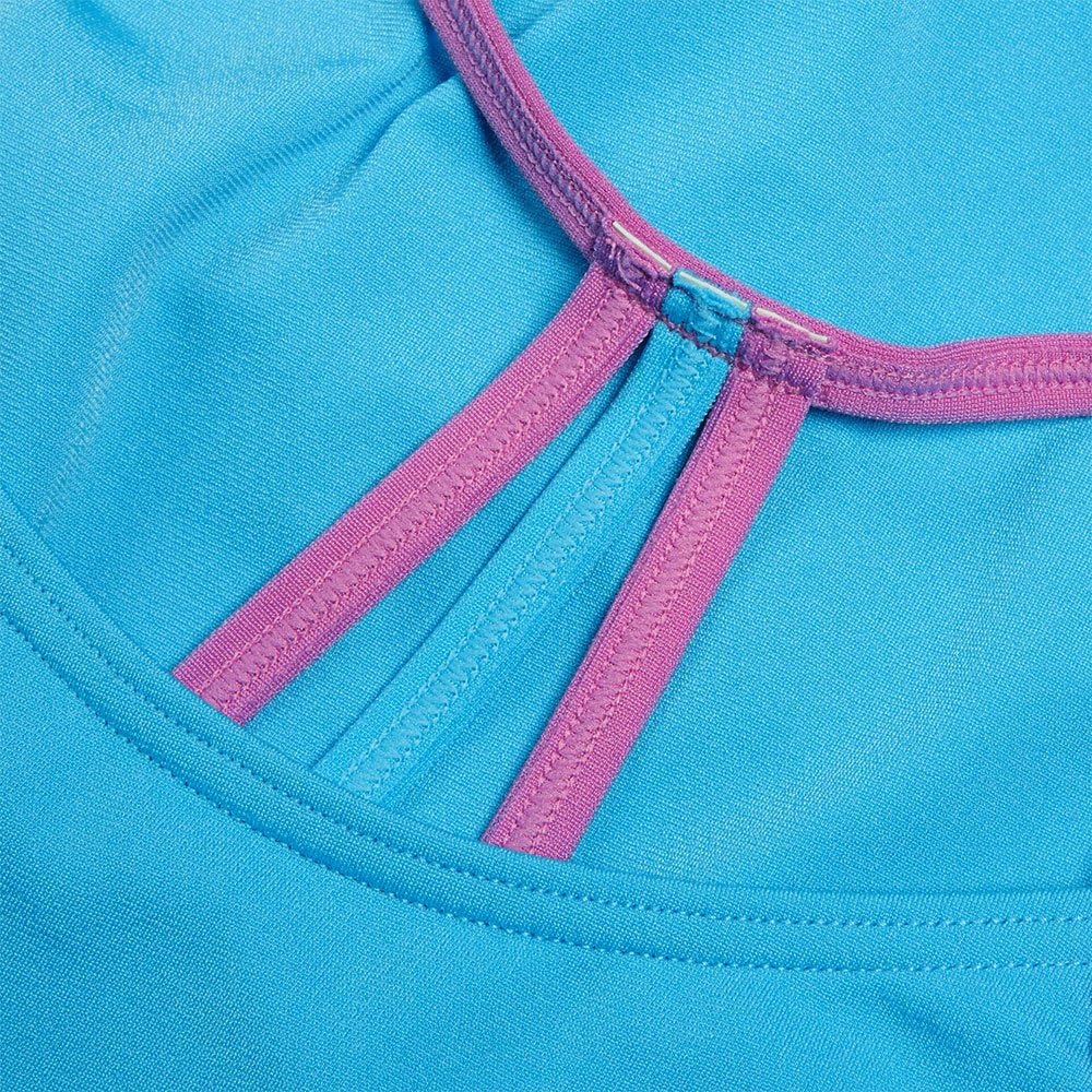 Costume da bagno intero Lane Line Back per bambina Blu / Rosa