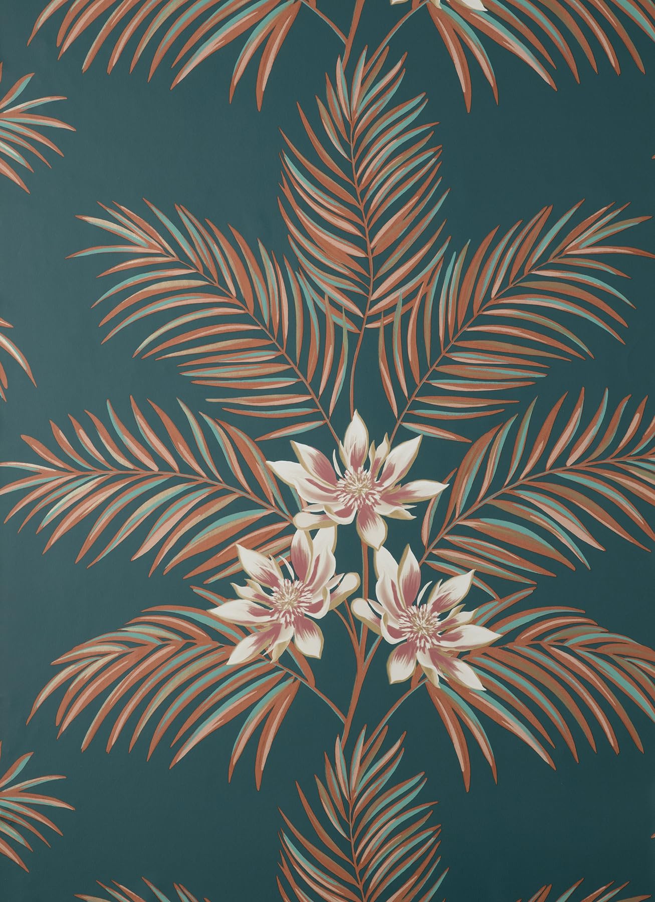 Fine Decor UK Bali Tropical Floral Peacock