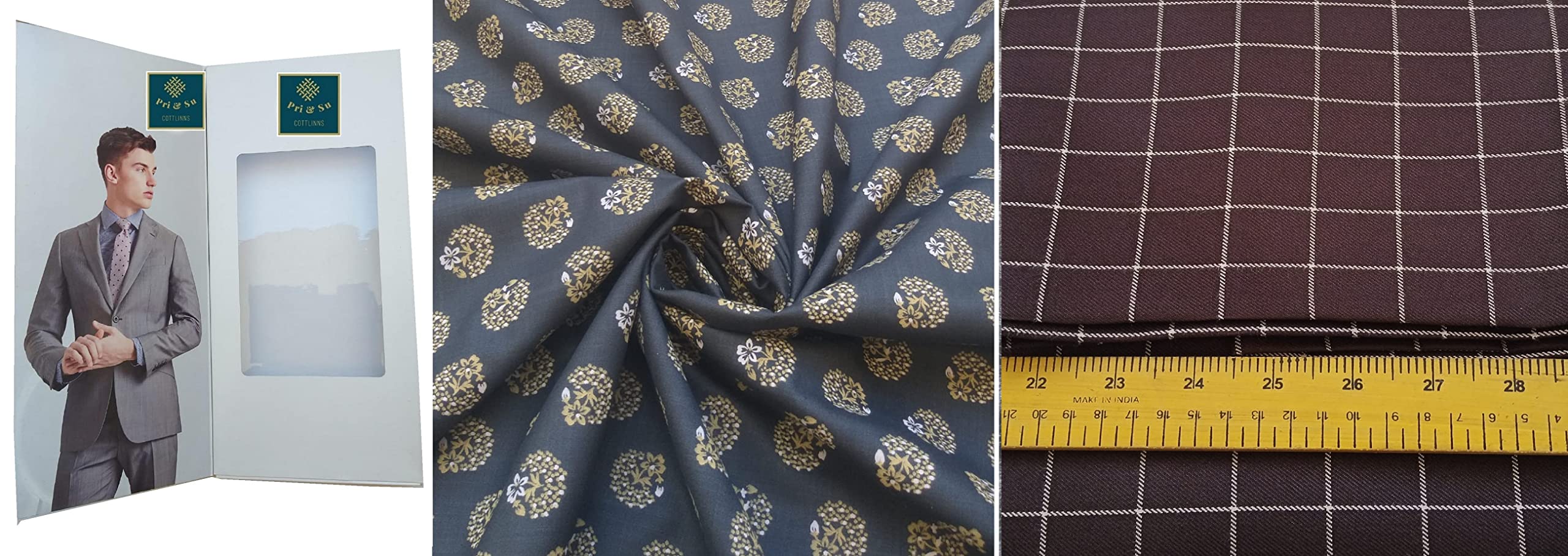 Pri & Su CottLinns Combo of Cotton Shirt 200019 & Trouser 90087-picture-22