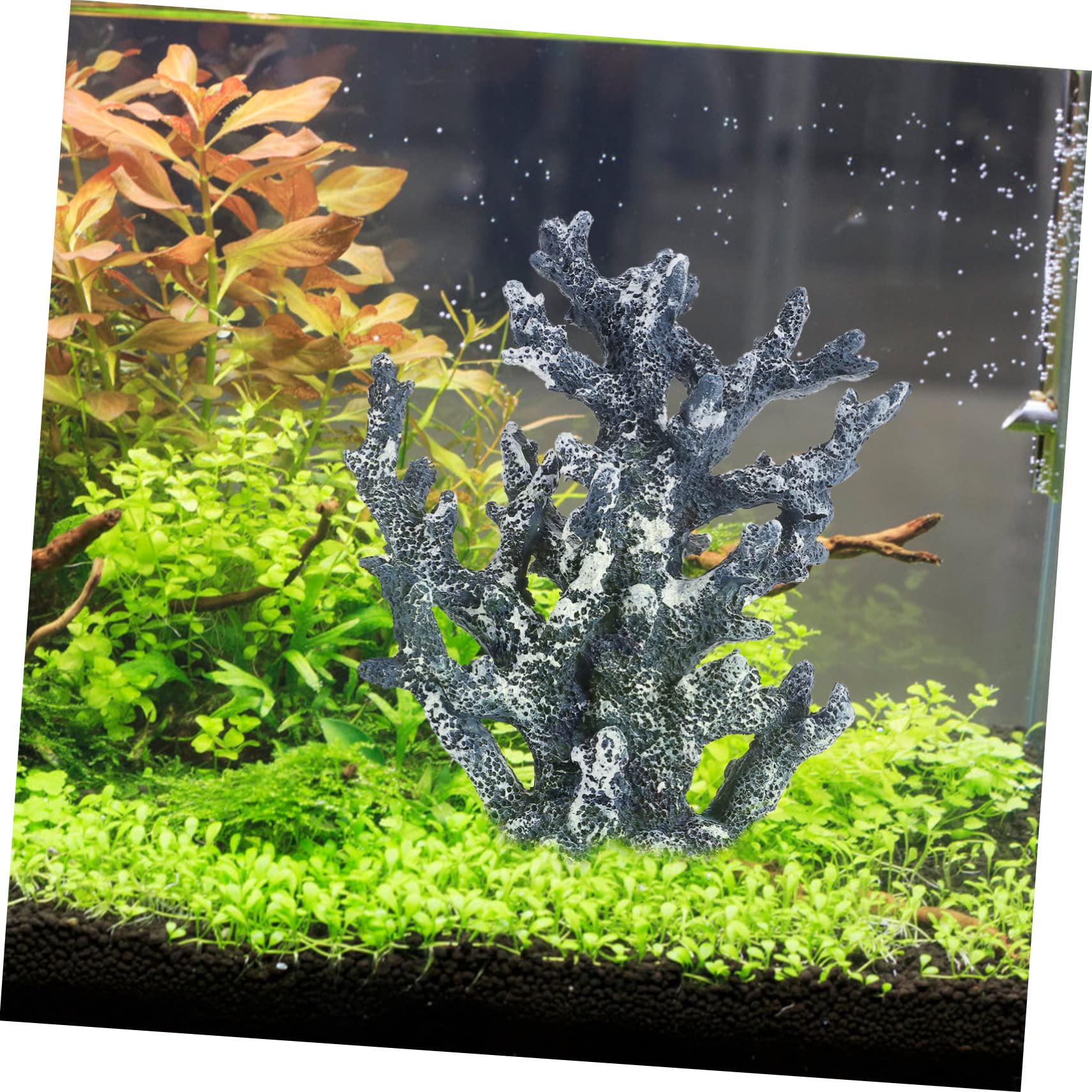 PRETYZOOM Korallenornament aus Kunstharz für Aquarium und Fischtank Blaue Aquarium Landschaftsdekoration als Schrank und Desktop Dekoration