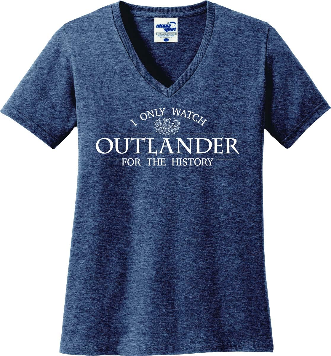 I Only Watch for The History Funny Missy Fit Ladies T-Shirt (S-3X)