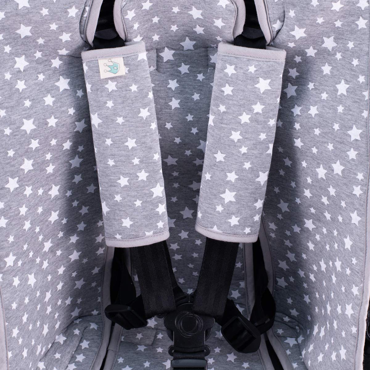 JYOKO KIDS Copertura materasso per passeggino (White Star)