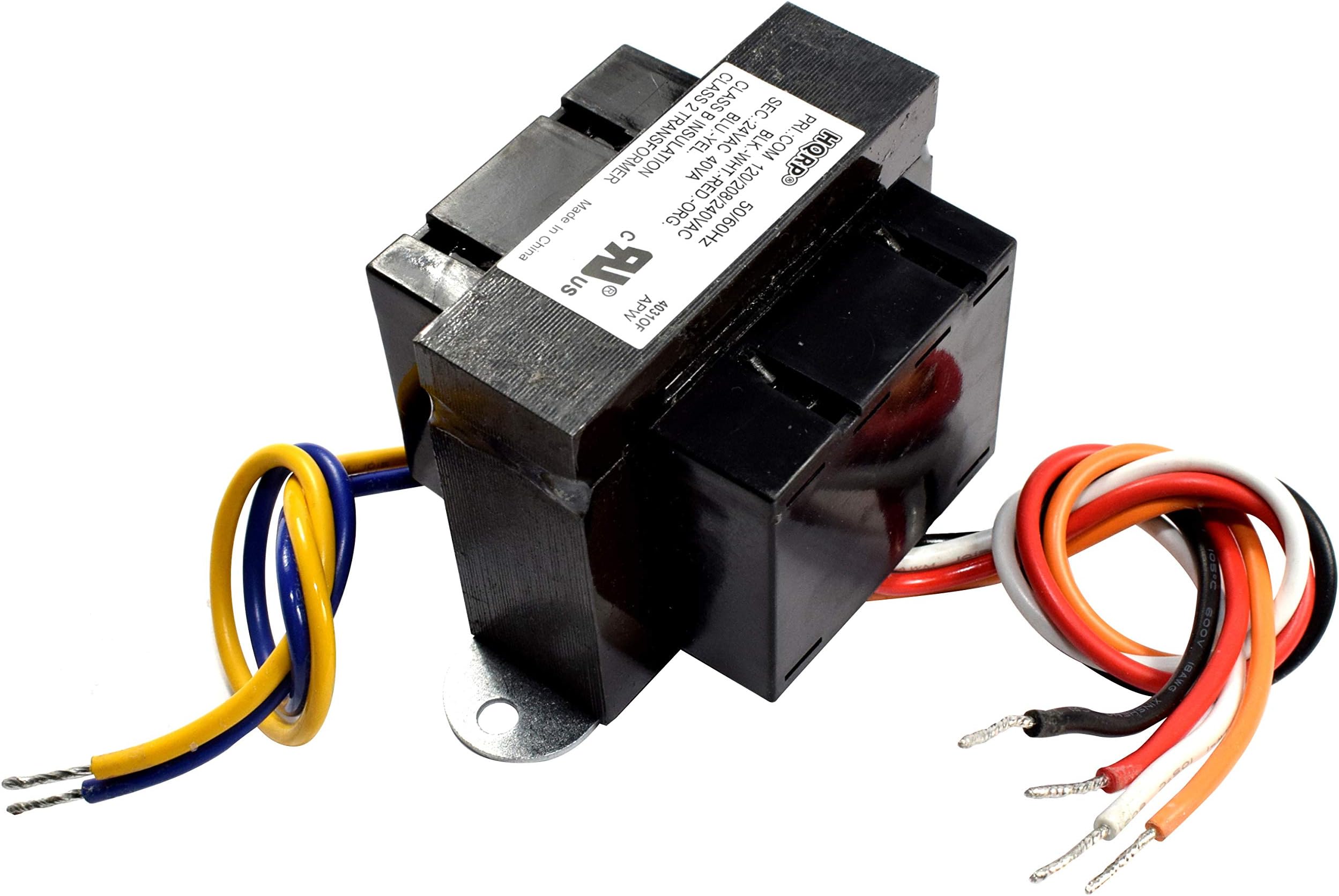 HQRP 120V-240V to 24V 40VA Transformer Compatible with Nest, Ecobee, Sensi, Honeywell Thermostat, Nest Doorbell and All Versions of Ring Doorbell Power Supply Adapter Door-Bell 120v-240v-to-24v, UL