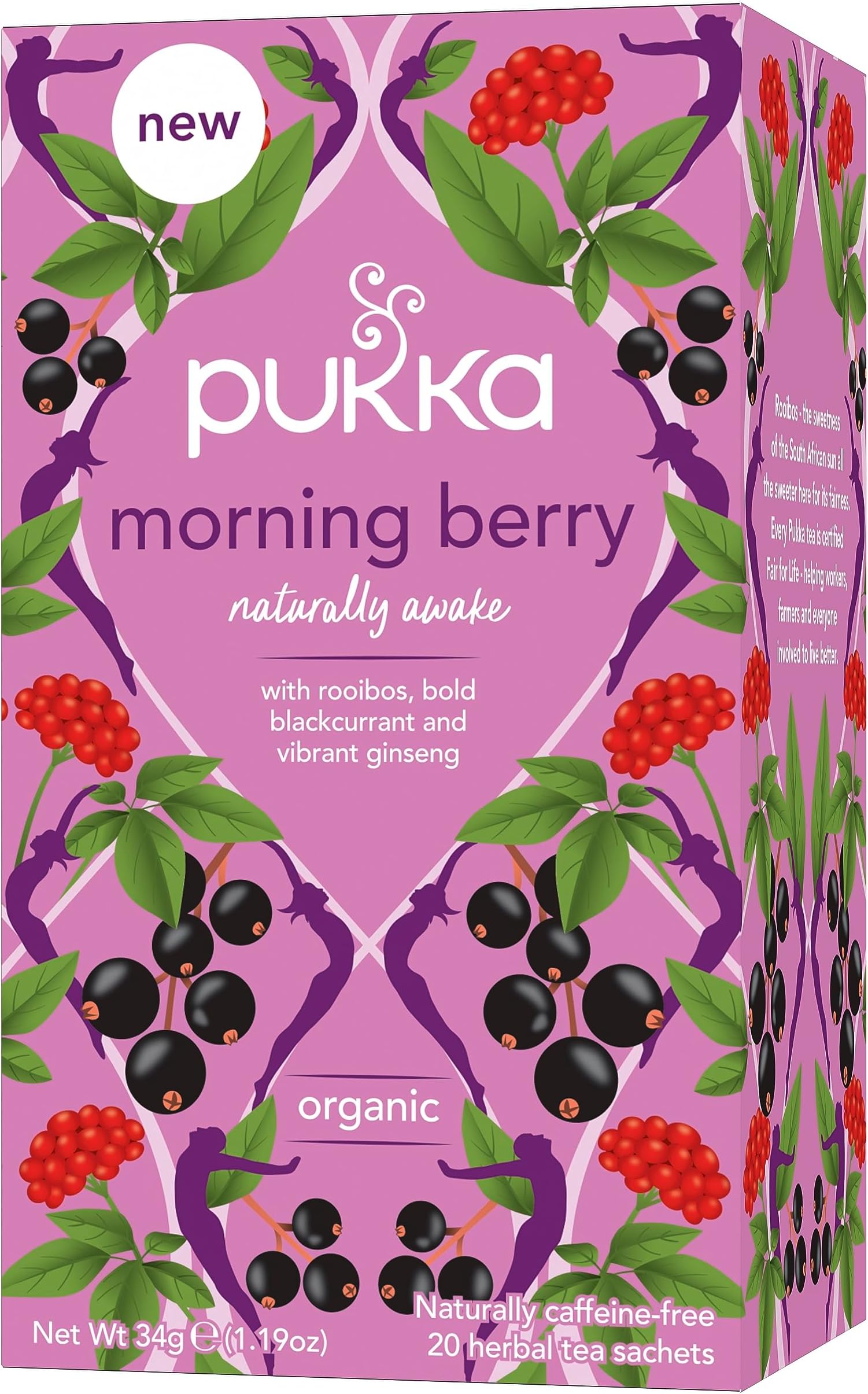 Morning Berry Organic Herbal Caffeine Free 20 Tea Bags 34g